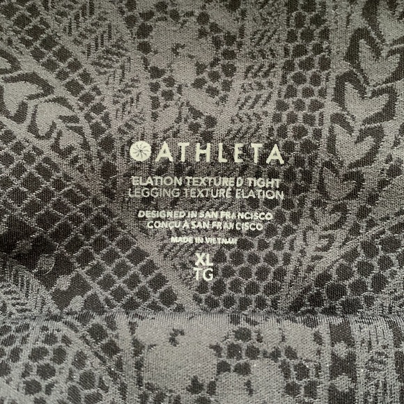 Athleta Elation Textured Tight Dreamweaver Black/Gray - Picture 7 of 10